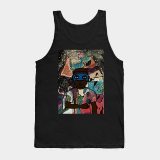 God NFT - Mysterious Male Character in a Night Scene Tank Top